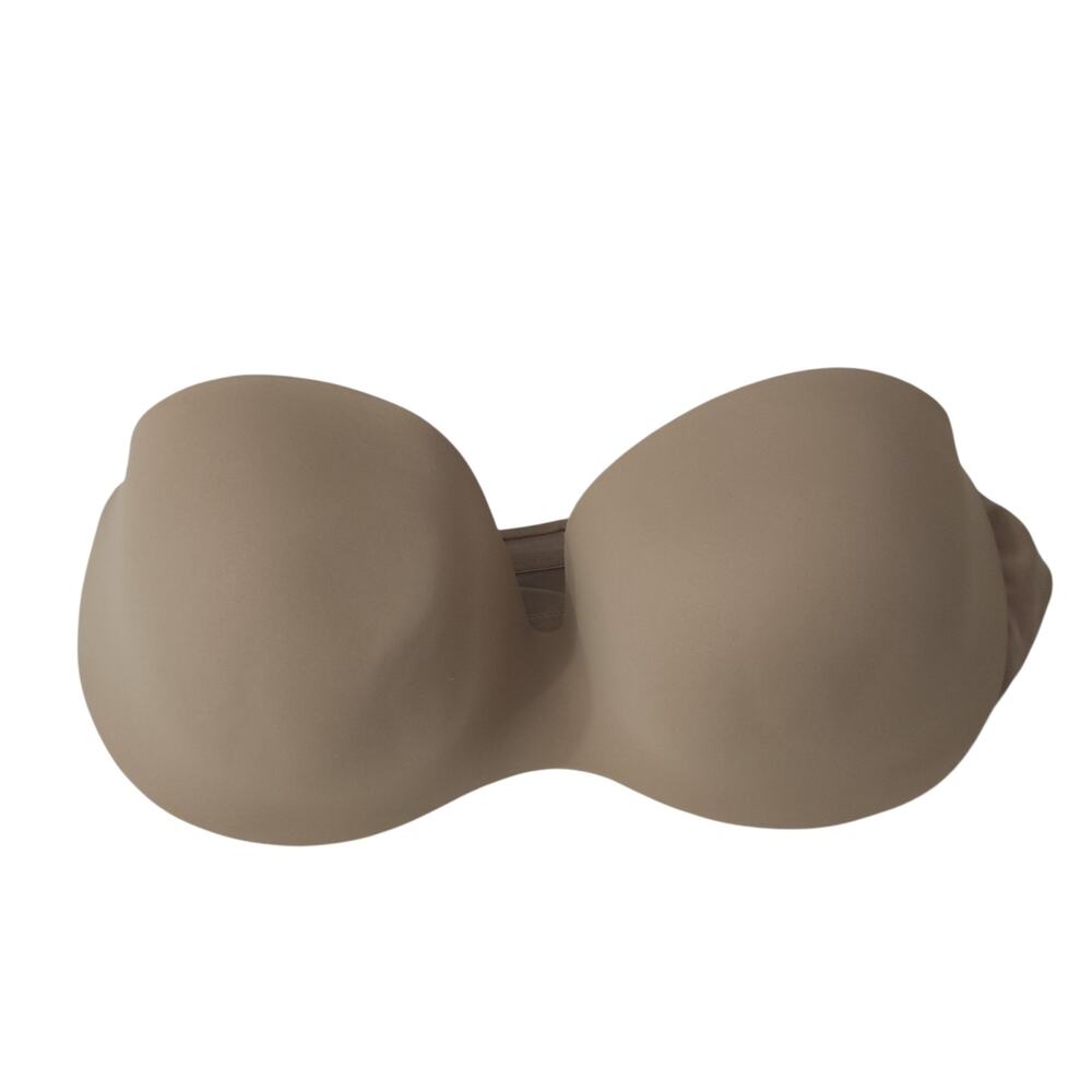 Warners Strapless Bra 38B Beige Underwire Bra Excellent Preowned Condition